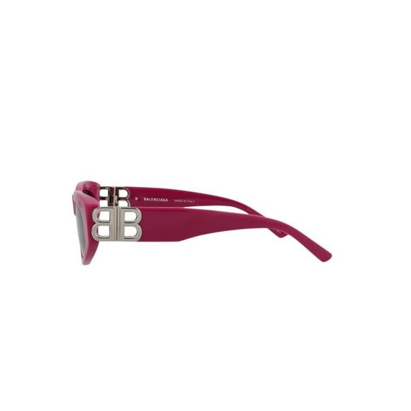 Balenciaga Womens Cat Eye Fuchsia Silver Grey Fashion Designer Eyewear - Picture 3 of 4